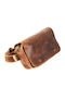 Kouros 720K Men's Leather Waist Bag Tabac Brown