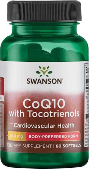 Swanson CoQ10 with Tocotrienols 100mg 60 softgels