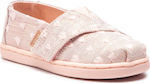 Toms Kids Espradrilles with Hoop & Loop Closure Pink Classic