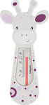 Babyono Analog Bath Thermometer Giraffe 0°C - 40°C Purple