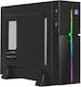 Aerocool Playa Slim Mini-Turm Computergehäuse mit RGB-Beleuchtung Schwarz