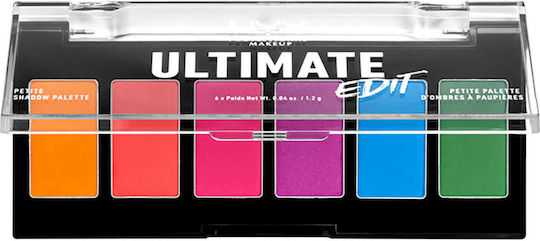NYX Professional Makeup Ultimate Edit Petite Paletă cu Farduri de Pleoape Formă Solidă 02 Brights 7.2gr