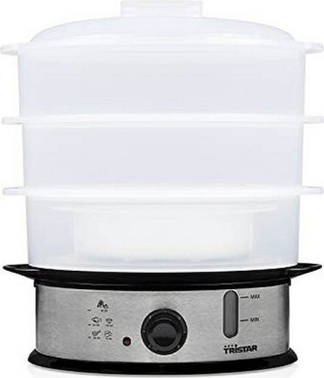 Tristar Food Steamer with 3 Steaming Decks 11lt
