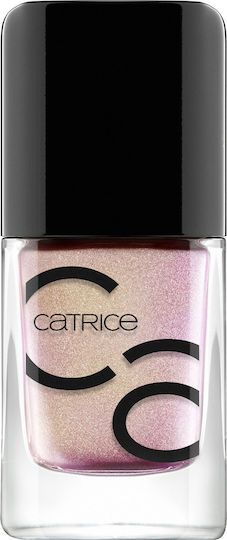 Catrice Cosmetics ICONails Gel Lacquer Glazed / Pearl Βερνίκι Νυχιών Μακράς Διαρκείας Ροζ Χρυσό 10.5ml
