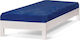 Number 1 Bed Base Single Upholstered with Fabric for Mattress 90x200cm Colour Choice Options