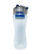 Oko Original Level 2 Μπλε Wasserflasche Kunststoff mit Filter 650ml Transparent