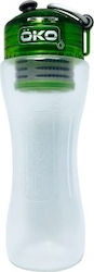 Oko Original Level 2 Πλαστικό Παγούρι με Φίλτρο 1000ml Διάφανο/Πράσινο Oko Original Level 2 Πλαστικό Παγούρι με Φίλτρο 1000ml Διάφανο/Πράσινο
