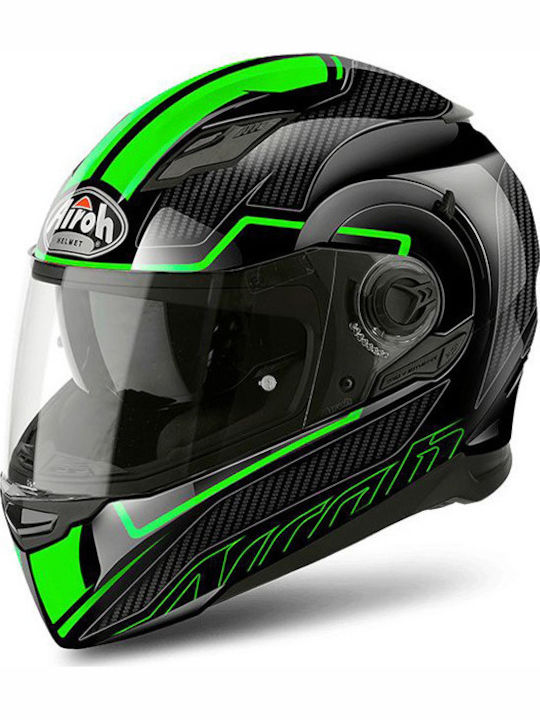 Airoh Movement S Faster Green Motorradhelm Volles Gesicht DOT / ECE 22.05