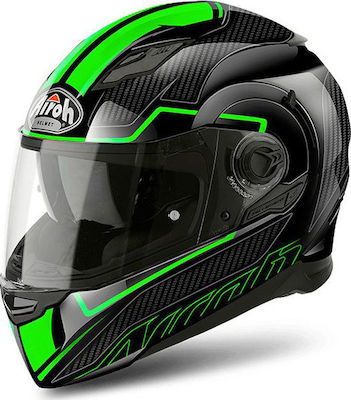 Airoh Movement S Faster Green Motorradhelm Volles Gesicht DOT / ECE 22.05