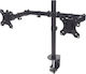 Manhattan Stand Desk Mounted for 2 Monitors up to 32" with Arm (461528)