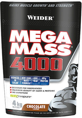 Weider Mega Mass 4000 with Flavor Chocolate 4kg
