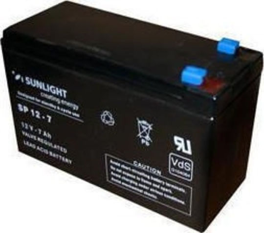 SunLight SP 12-7 Baterie UPS cu Capacitate 7Ah și Tensiune 12V 1buc