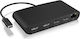 Icy Box Docking Station with Black (IB-DK405-TB3)