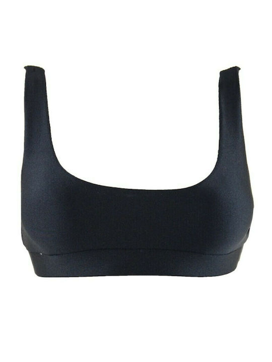 Rock Club Sports Bra Bikini Top BP-2077 Black BP2077.black-shiny