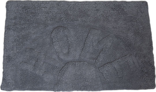 Eurocasa Badematte Baumwolle Rechteckig 7116 Charcoal 50x80cm