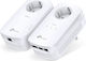 TP-LINK TL-PA8033P KIT v2 Powerline Double Wired with Passthrough Socket and 3 Ethernet Ports