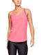 Under Armour Damen Sportlich Bluse Ärmellos Rosa