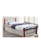 Norton Double Metal Black Bed Suitable for Mattress 140x190cm E8108