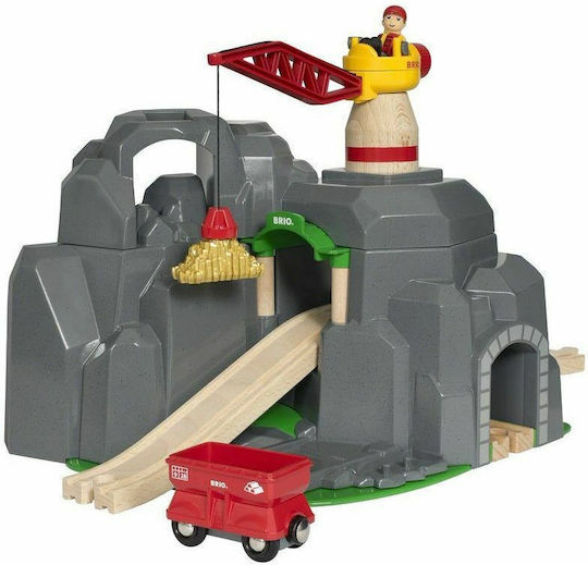 Brio Toys Crane & Mountain Tunnel Track 33889