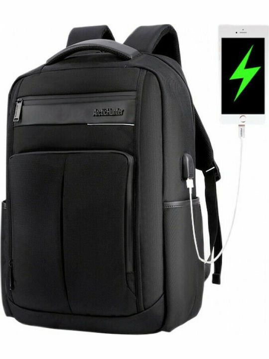 Arctic Hunter B00121C Водоустойчива Раница За Лаптоп 15.6" С USB Порт В Черен Цвят