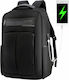 Arctic Hunter B00121C Водоустойчива Раница За Лаптоп 15.6" С USB Порт В Черен Цвят