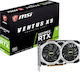 MSI GeForce RTX 2060 6GB GDDR6 Ventus XS OC Κάρτα Γραφικών PCI-E x16 3.0 με HDMI και 3 DisplayPort