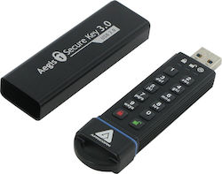 Apricorn Aegis Secure Key 16GB USB 3.0 Stick Μαύρο