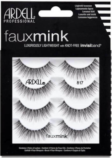 Ardell Faux Mink Изкуствени мигли в Черно цвят 817 4бр