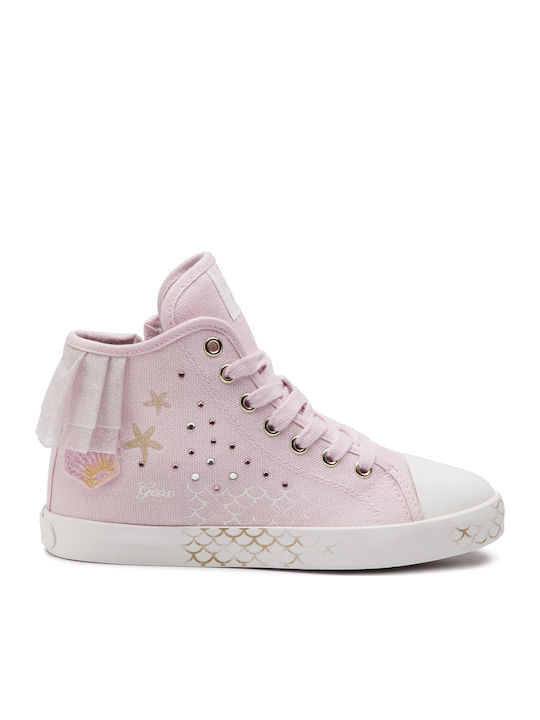Geox Παιδικά Sneakers High Ciak Ανατομικά για Κορίτσι Ροζ