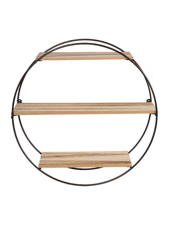 Shelf Wall Circle 50x19x50cm Bronze