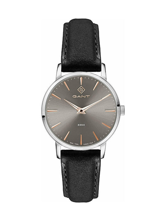 Gant Park Avenue Watch with Black Leather Strap