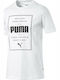 Puma Box Tee Men's Athletic T-shirt Short Sleeve White