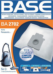 BASE BA 2702 Vacuum Cleaner Bags 5pcs Compatible with Panasonic Vacuum Cleaners