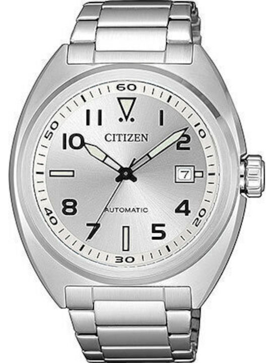 Citizen Men's Watch 42mm Automatic with Silver Metal Bracelet