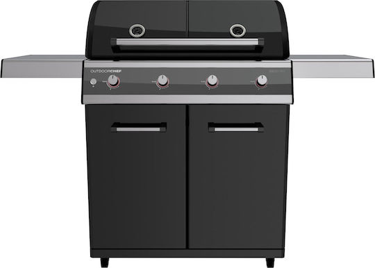 Outdoorchef Dualchef 425 G Ψησταριά Υγραερίου Μαντεμένιας Σχάρας 81.2x44εκ. με 4 Εστίες 16kW