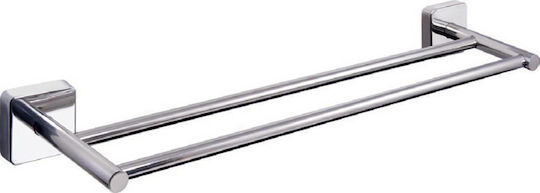 Karag Quattro Schiene Badezimmer Doppel Wandmontage Schrauben Inox Silber