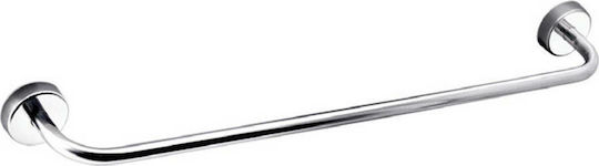 Karag Modern Ράγα Μπάνιου Μονή Επιτοίχια με Βίδες Inox Ασημί