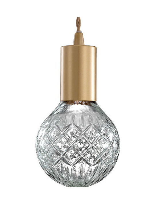 Luma Pendant Light Single-Light with Crystals for Socket G9 Transparent