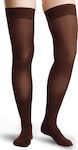 Varisan Fashion Graduated Compression Thigh High Stockings Normal 18-21 mmHg Coffee