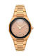 Vogue Tornado Lady Watch with Pink Gold Metal Bracelet