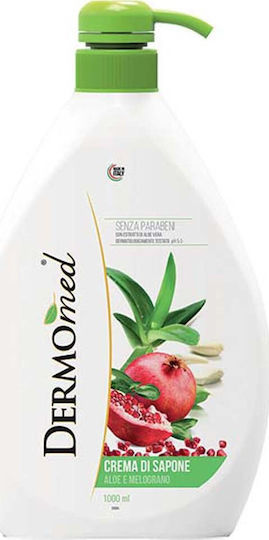 Dermomed Cream Soap Aloe and Pomegranate με Αλόη Βέρα & Ρόδι 1000ml