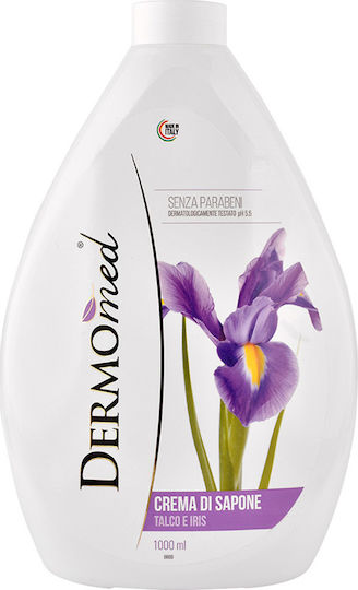 Dermomed Cream Soap Talc & Iris Refill Πούδρα 1000ml