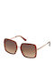 Guess Women's Sunglasses with Burgundy Frame and Brown Gradient Lens GU7602 74G