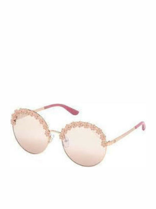 Guess Women's Sunglasses with Gold Metal Frame ...