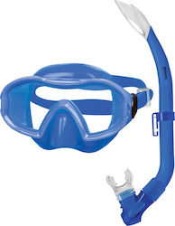 Mares Kids' Silicone Diving Mask Set with Respirator Blenny Combo Blue