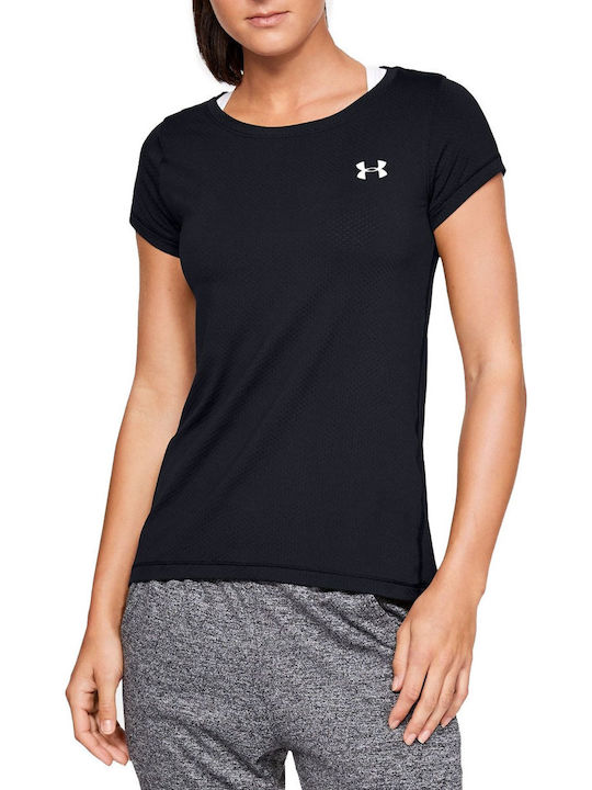 HeatGear Γυναικείο T-shirt Fast Drying Μαύρο