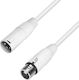 Adam Hall Cable XLR male - XLR female Λευκό 2.5...