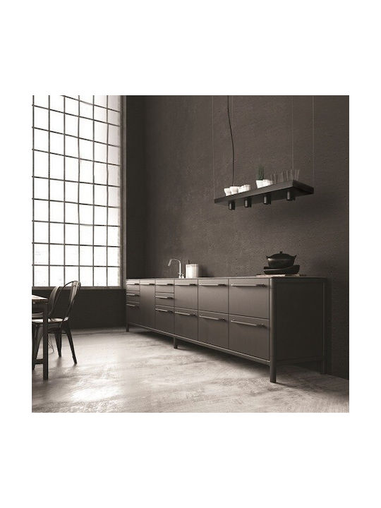 Nowodvorski Plant Pendant Light Black for 4 Bulbs GU10 80cm