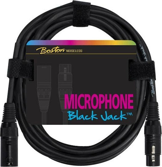 Boston Кабел XLR мъжки - XLR женски Черен 10м BOS-MC22010M