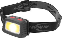 Ansmann Headlamp LED Waterproof IPX4 Dual Function with Maximum Brightness 185lm